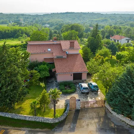 Sunset With Pool And Large, Mature Garden Labin (Istria)