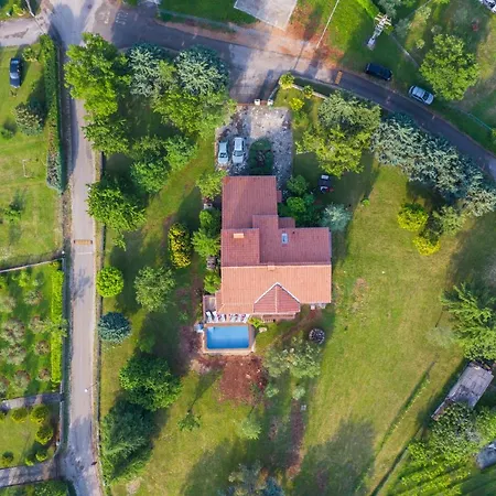 Sunset With Pool And Large, Mature Garden Labin (Istria)